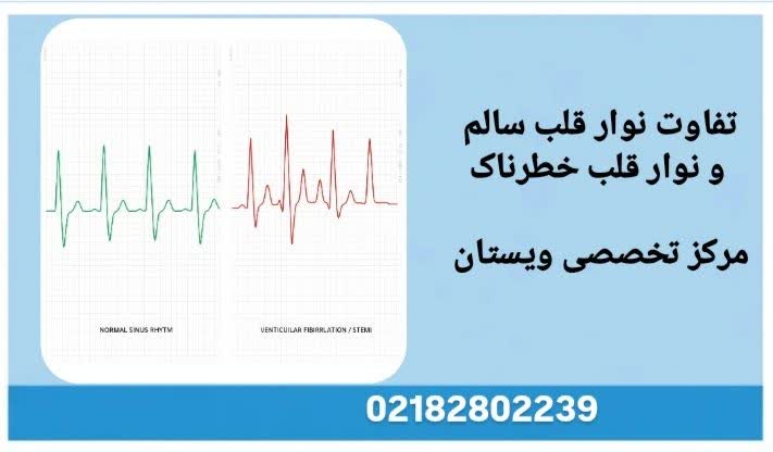 تفاوت ظاهری و عملکردی بین نوار قلب سالم و خطرناک مقایسه نوار قلب سالم و نوار قلب خطرناک